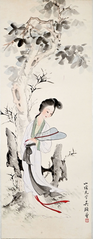 桐荫仕女(1)