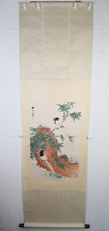 竹雀图(6)